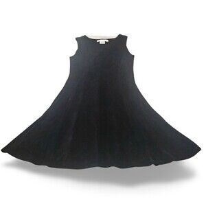 Kiara Dress Medium Black Sleeveless A-Line Scoop Neck Stretch Fit Flare